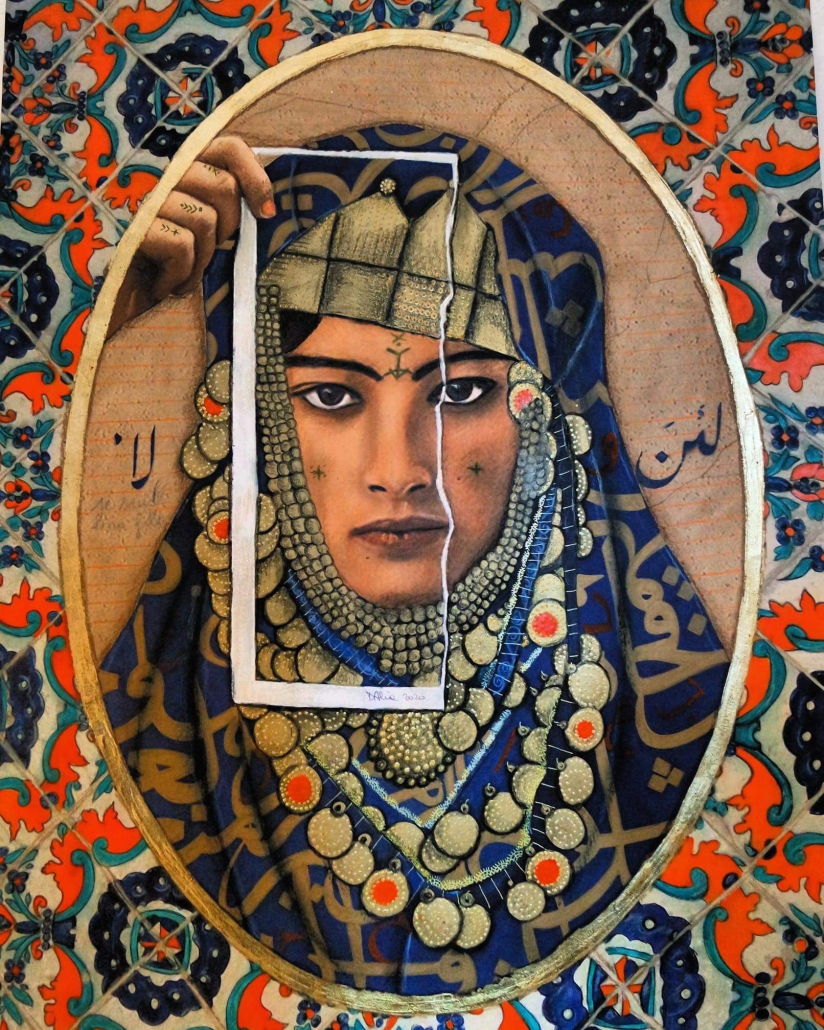 D'après une photo de Lehnert et Landrock par l'artiste Tunisienne Alia Derouiche Cherif